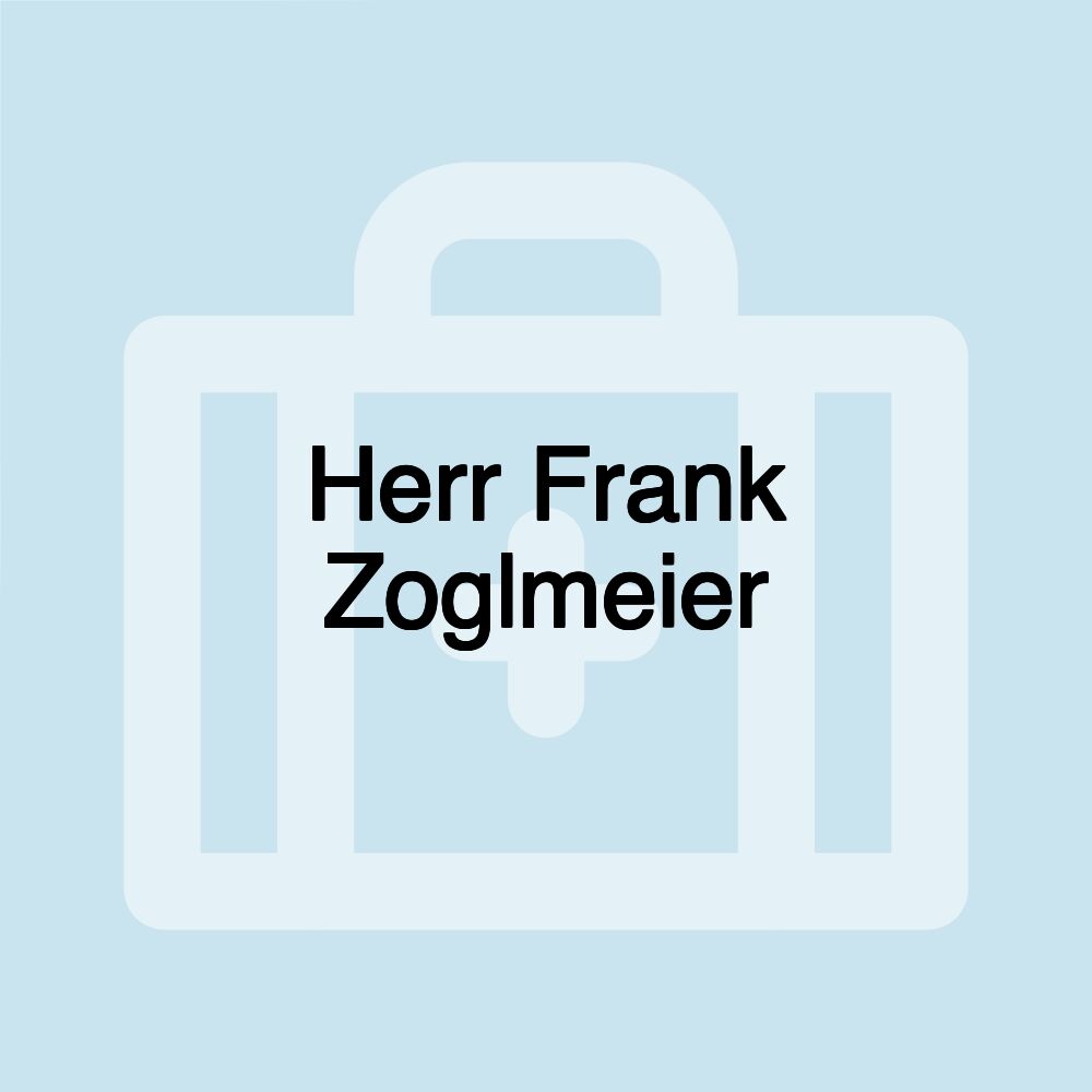 Herr Frank Zoglmeier