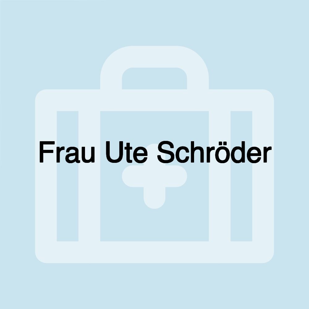 Frau Ute Schröder