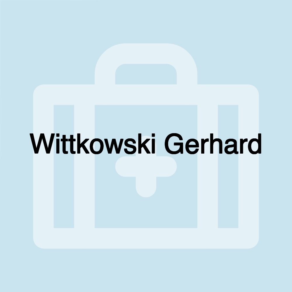 Wittkowski Gerhard