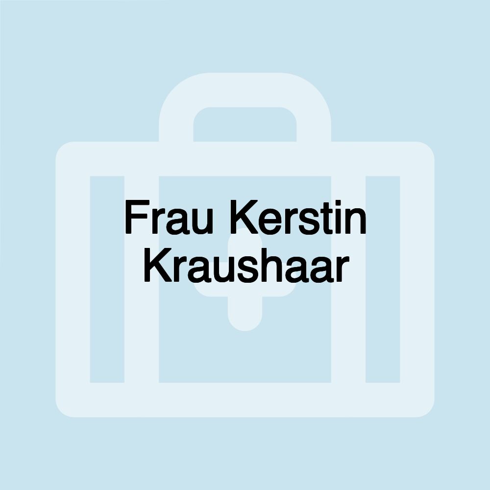 Frau Kerstin Kraushaar