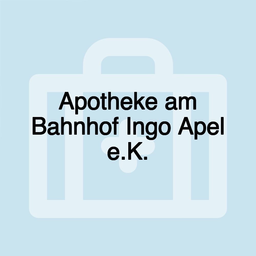 Apotheke am Bahnhof Ingo Apel e.K.