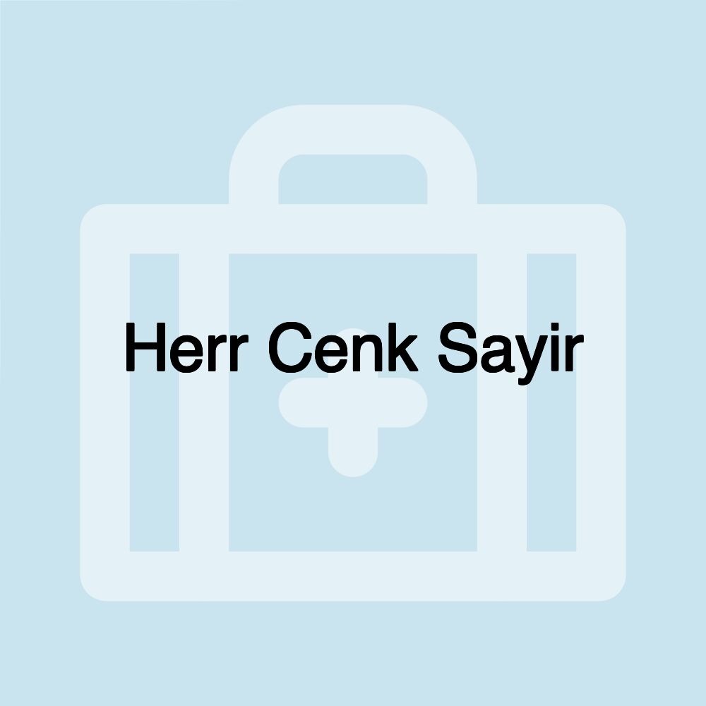 Herr Cenk Sayir