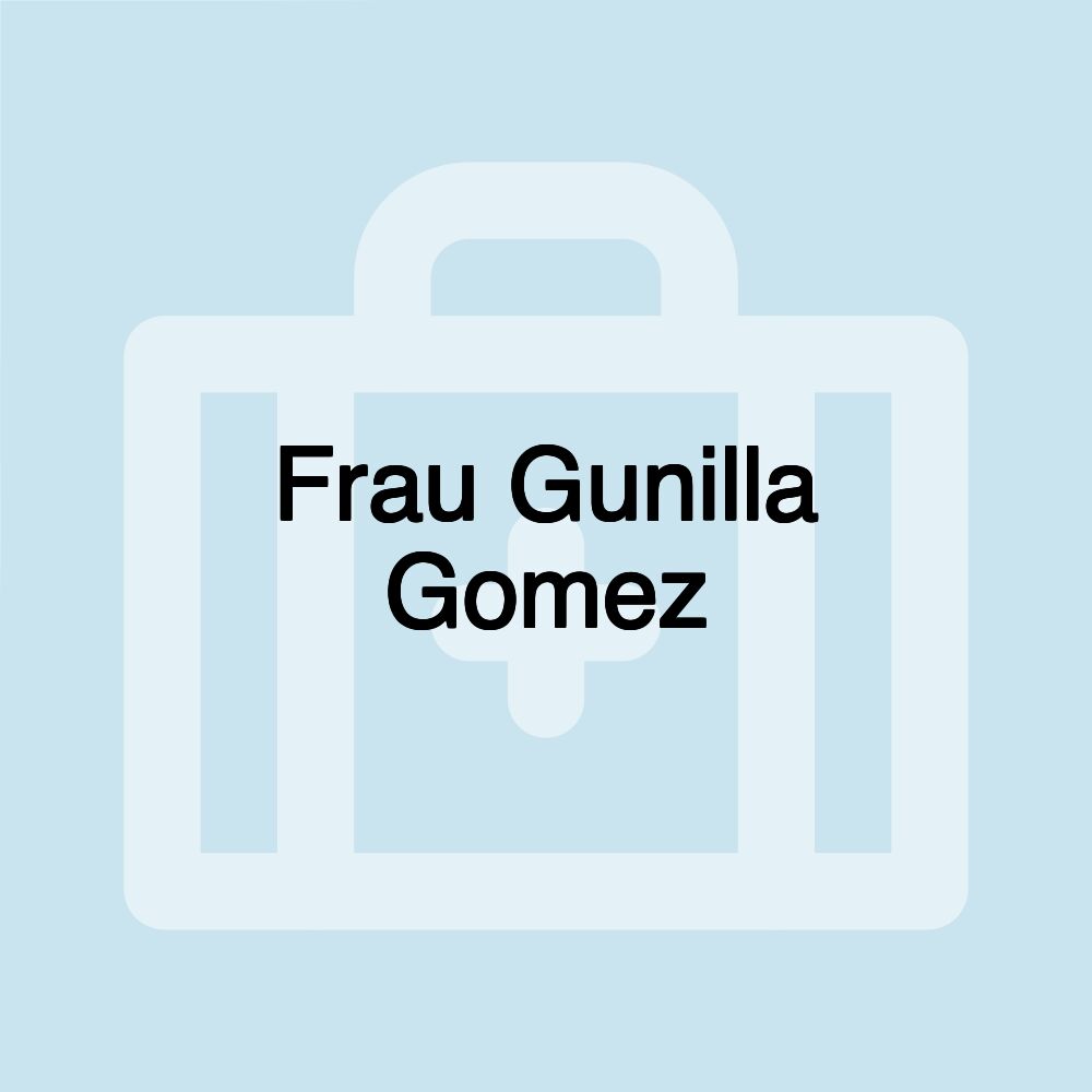 Frau Gunilla Gomez