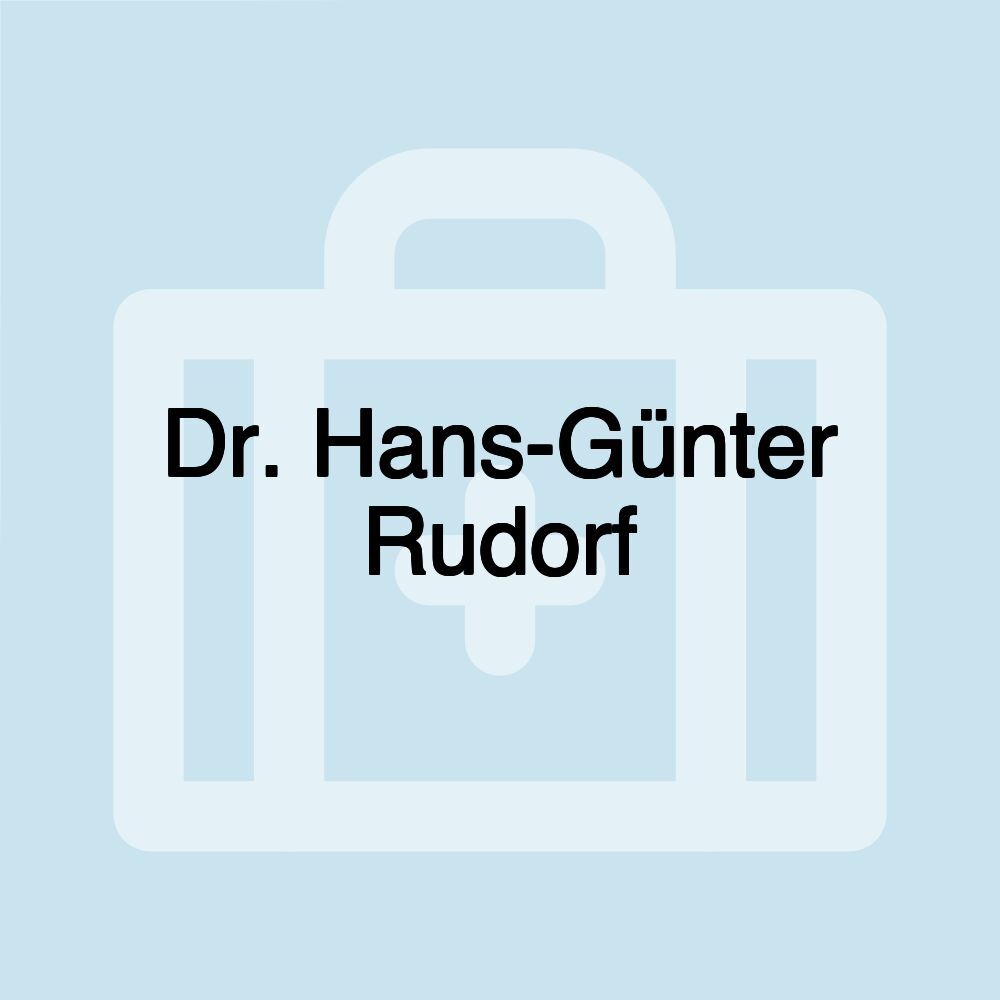 Dr. Hans-Günter Rudorf