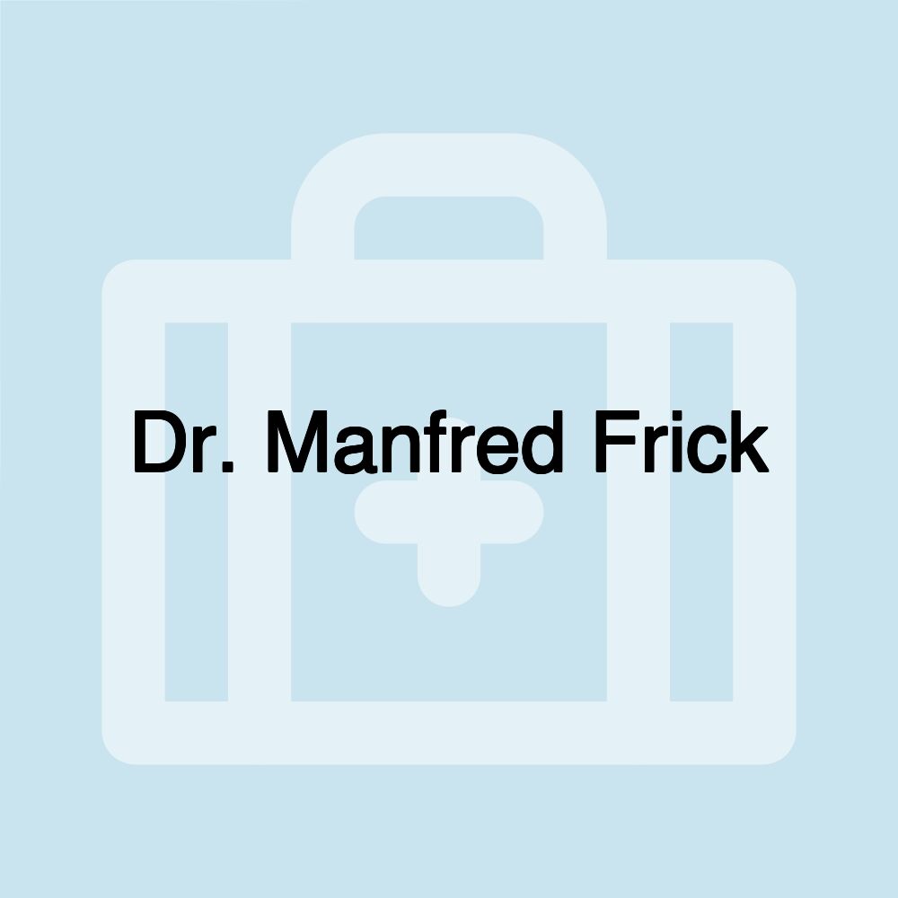 Dr. Manfred Frick