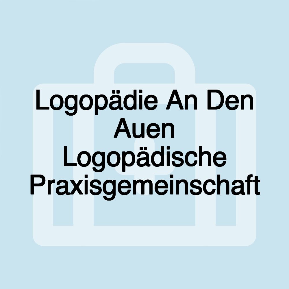 Logopädie An Den Auen Logopädische Praxisgemeinschaft