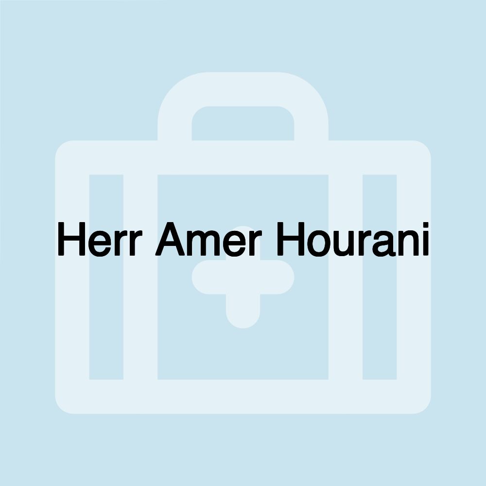 Herr Amer Hourani