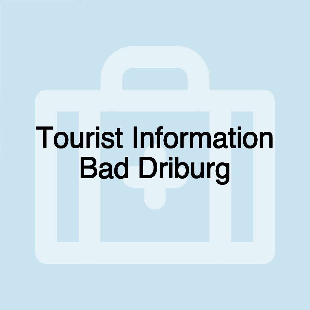 Tourist Information Bad Driburg