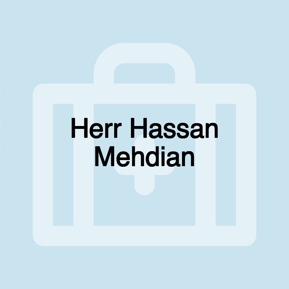 Herr Hassan Mehdian