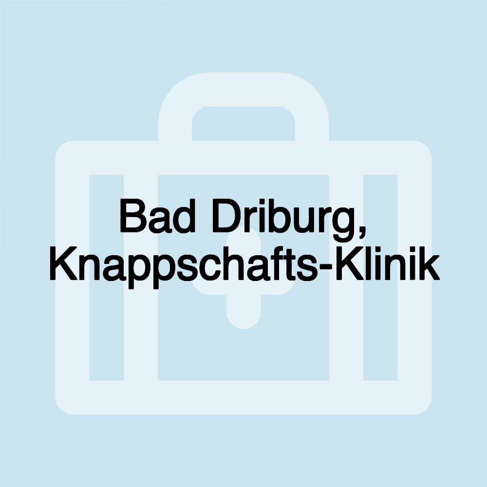 Bad Driburg, Knappschafts-Klinik