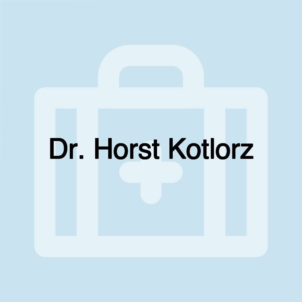 Dr. Horst Kotlorz