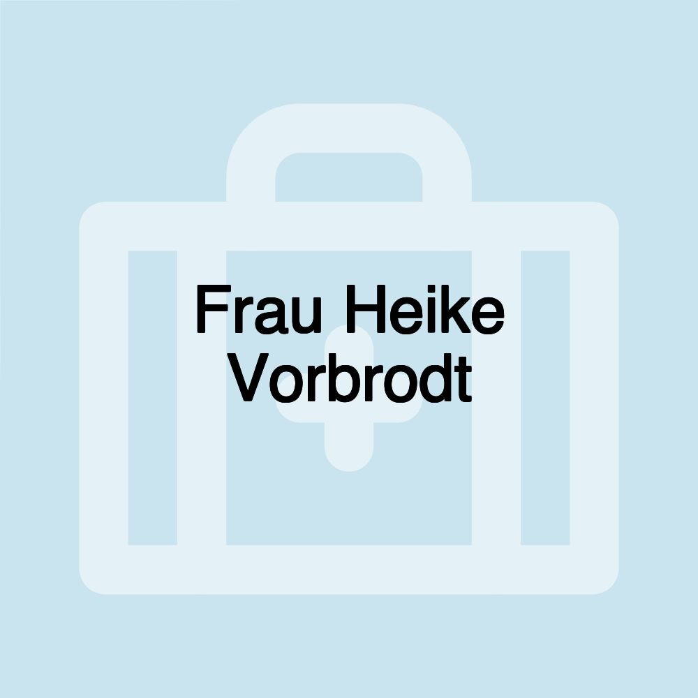 Frau Heike Vorbrodt