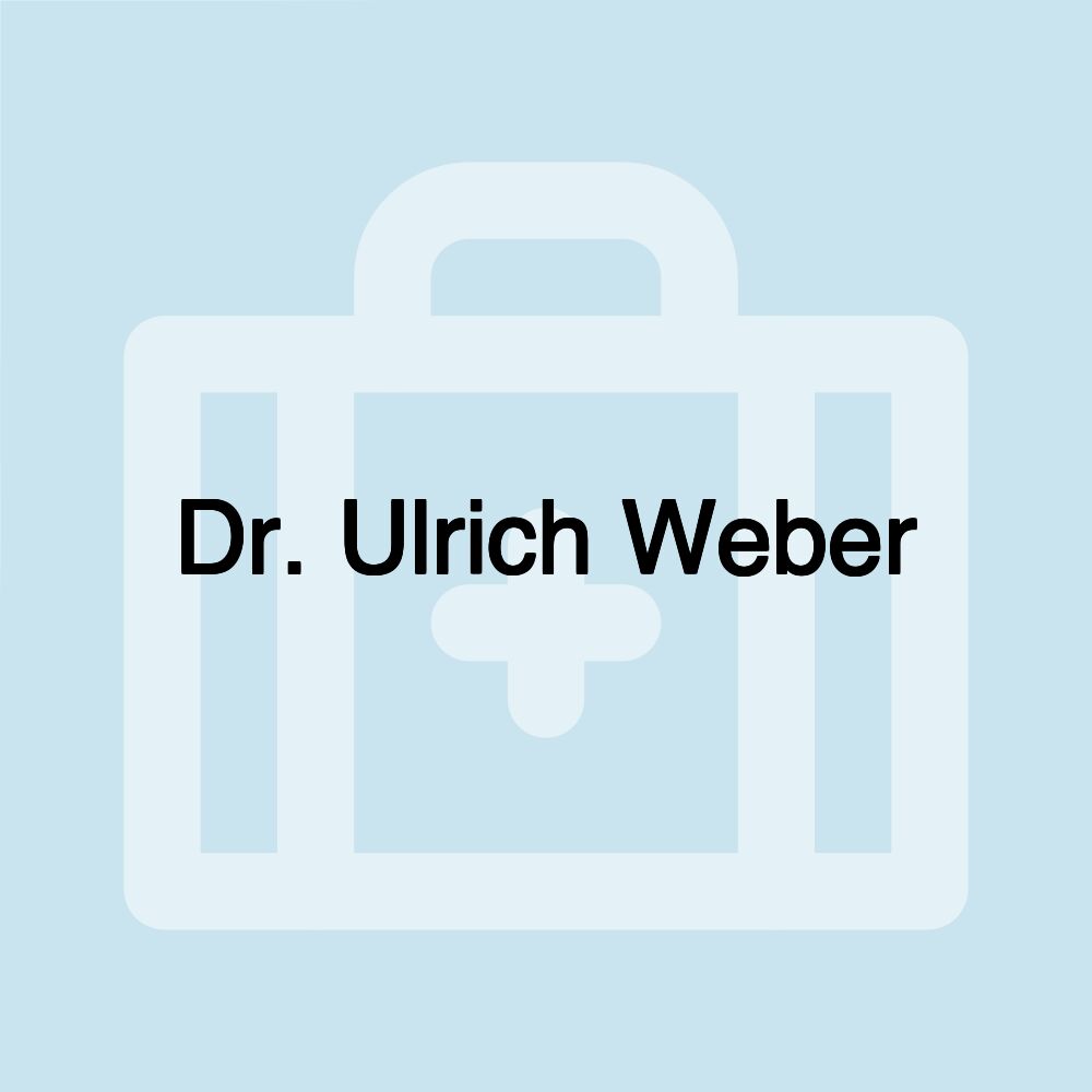 Dr. Ulrich Weber