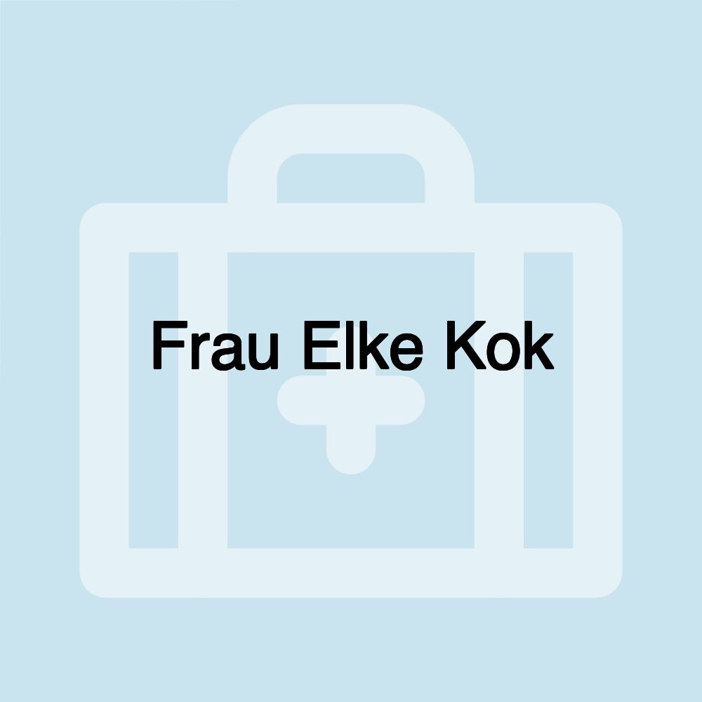 Frau Elke Kok