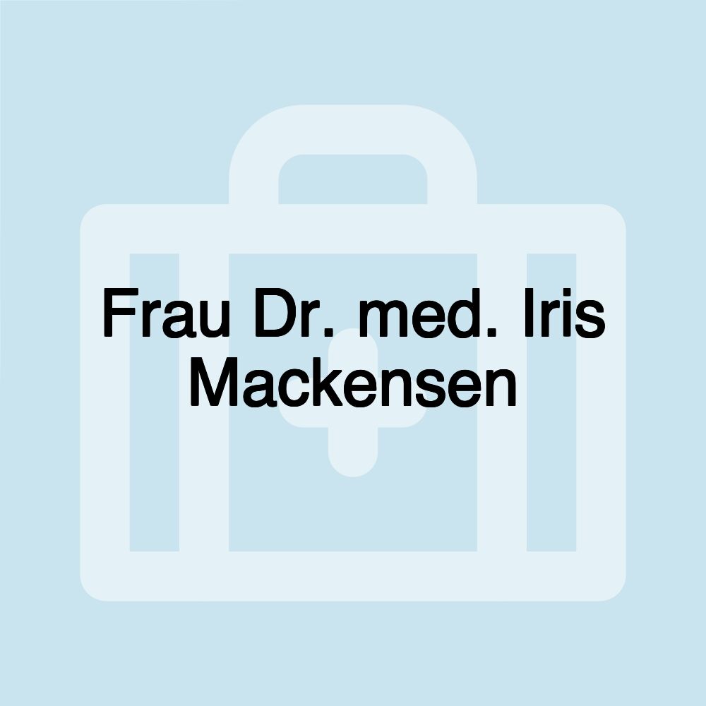 Frau Dr. med. Iris Mackensen