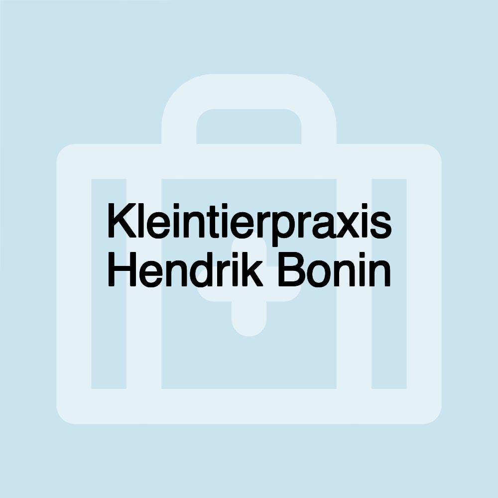 Kleintierpraxis Hendrik Bonin