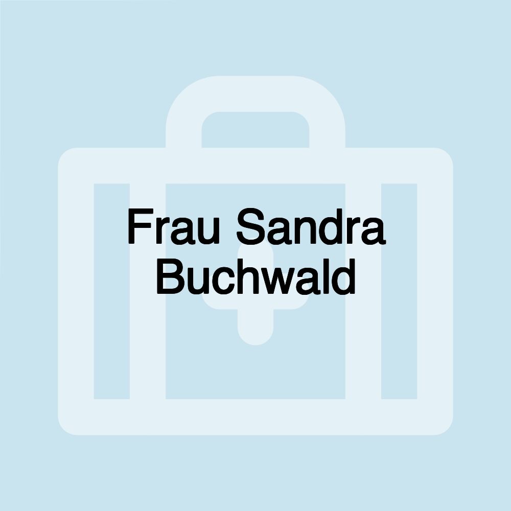 Frau Sandra Buchwald