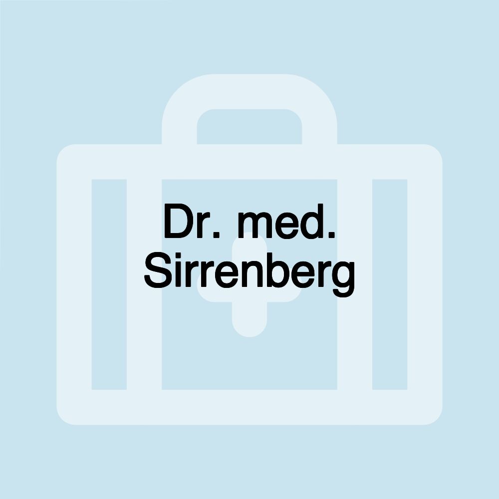 Dr. med. Sirrenberg