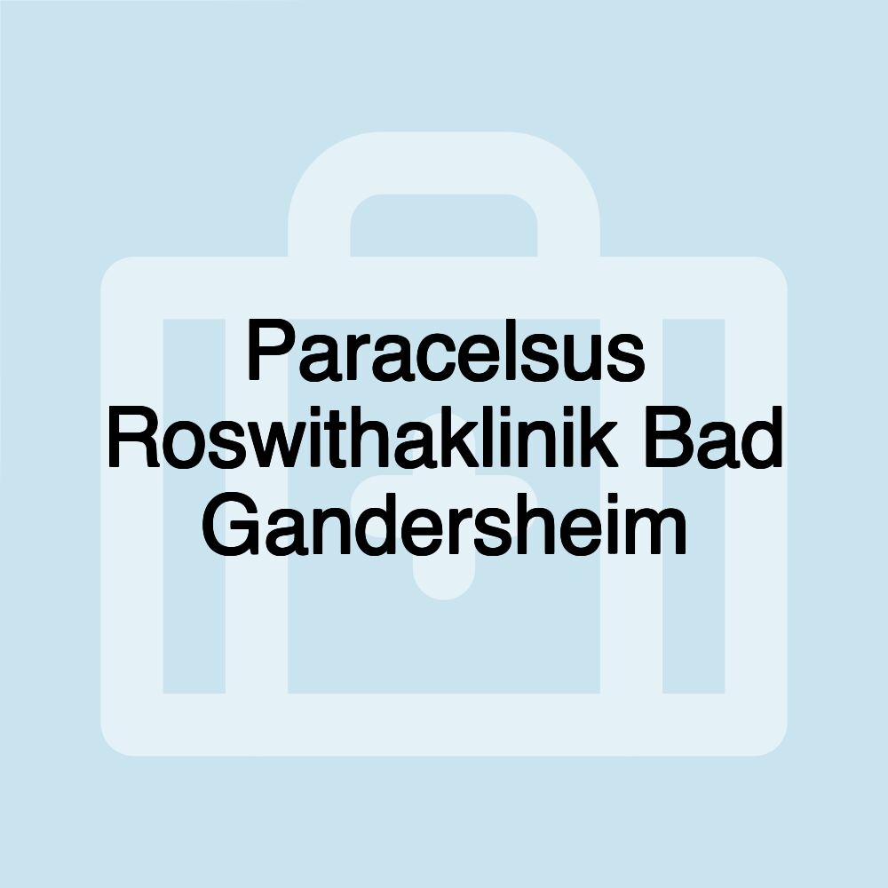 Paracelsus Roswithaklinik Bad Gandersheim