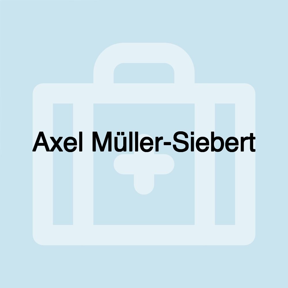 Axel Müller-Siebert