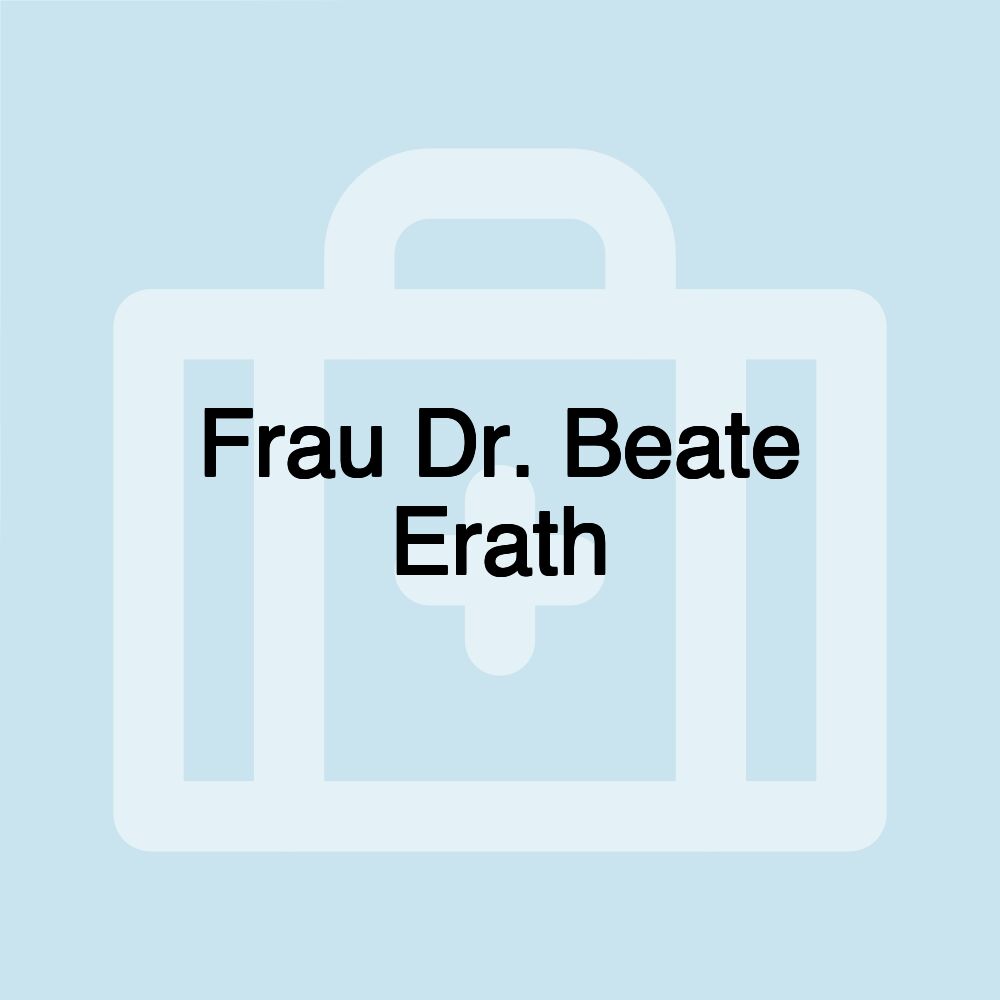 Frau Dr. Beate Erath