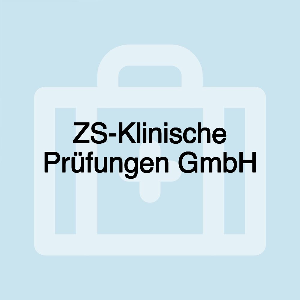 ZS-Klinische Prüfungen GmbH