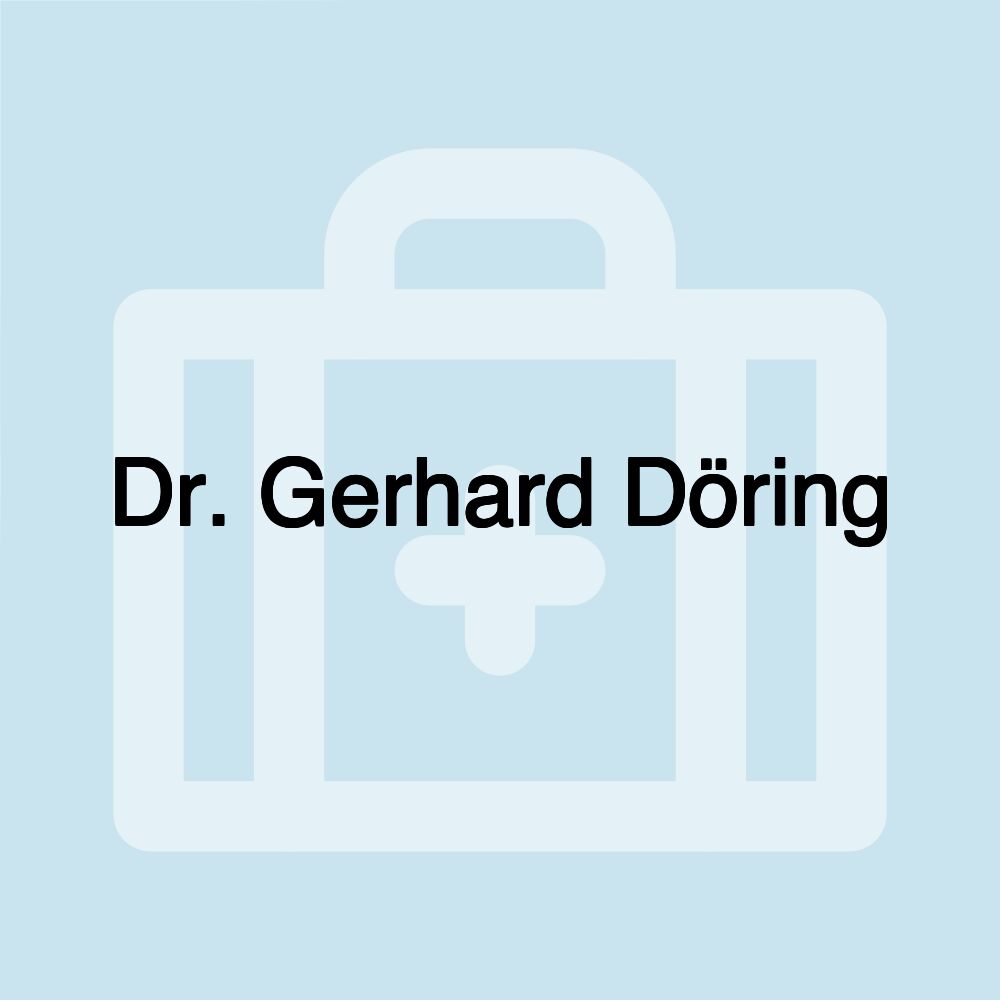 Dr. Gerhard Döring