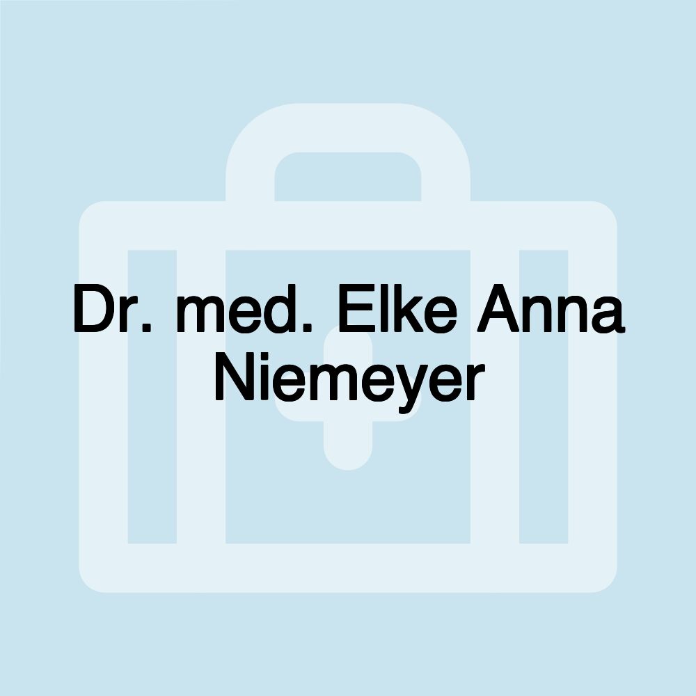 Dr. med. Elke Anna Niemeyer