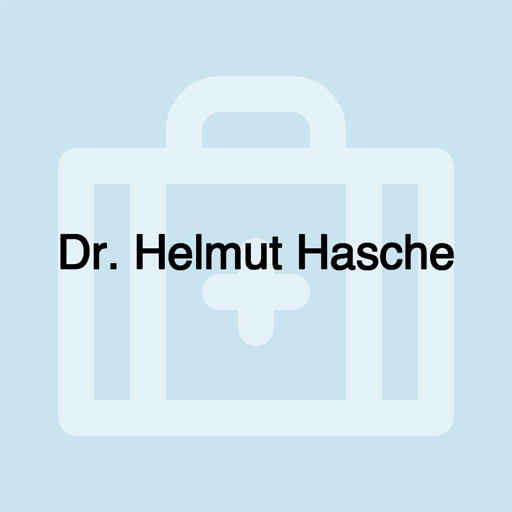 Dr. Helmut Hasche