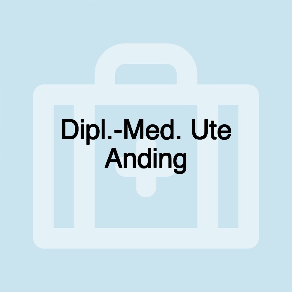 Dipl.-Med. Ute Anding