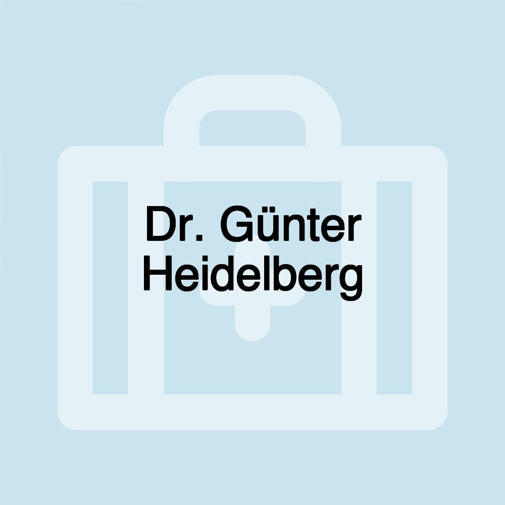 Dr. Günter Heidelberg