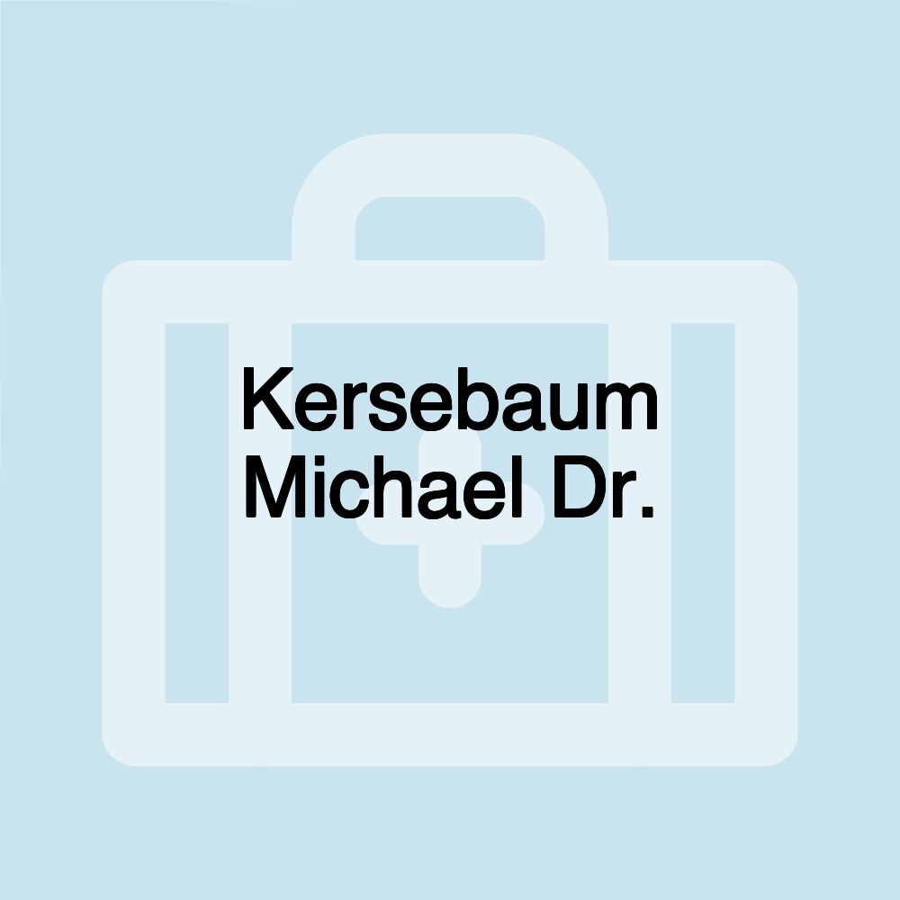 Kersebaum Michael Dr.