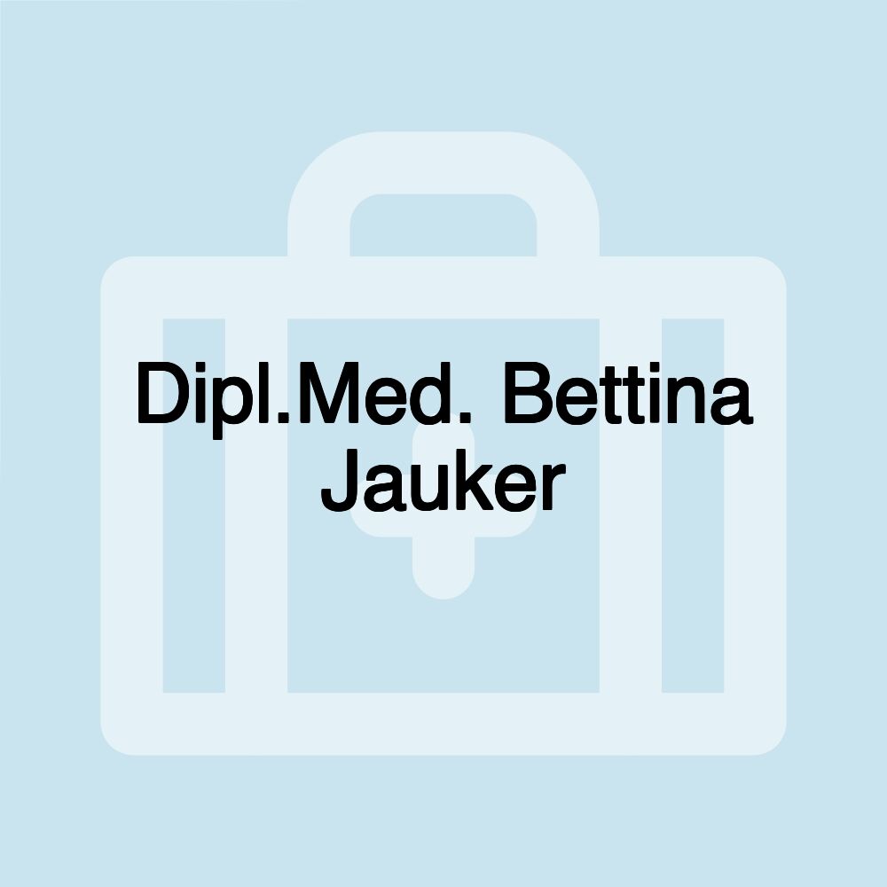 Dipl.Med. Bettina Jauker