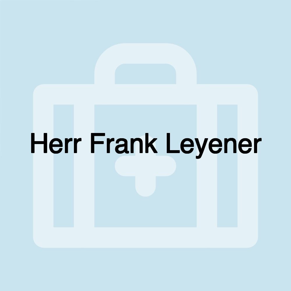 Herr Frank Leyener