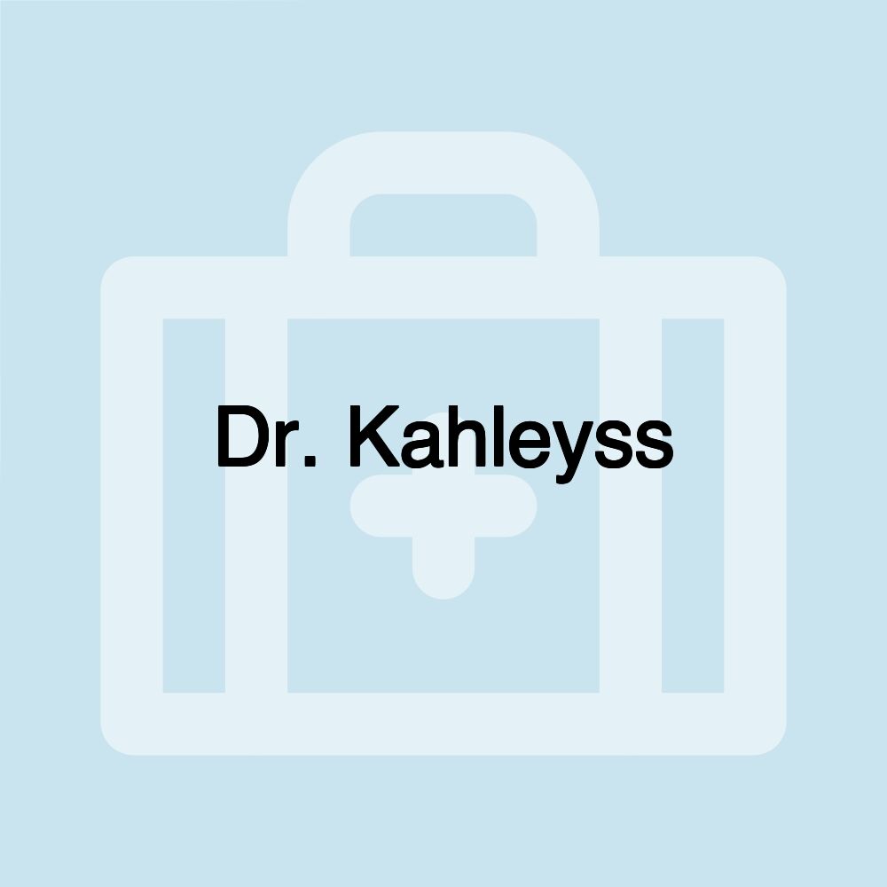 Dr. Kahleyss