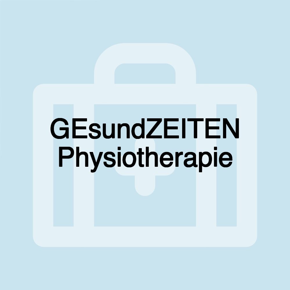 GEsundZEITEN Physiotherapie