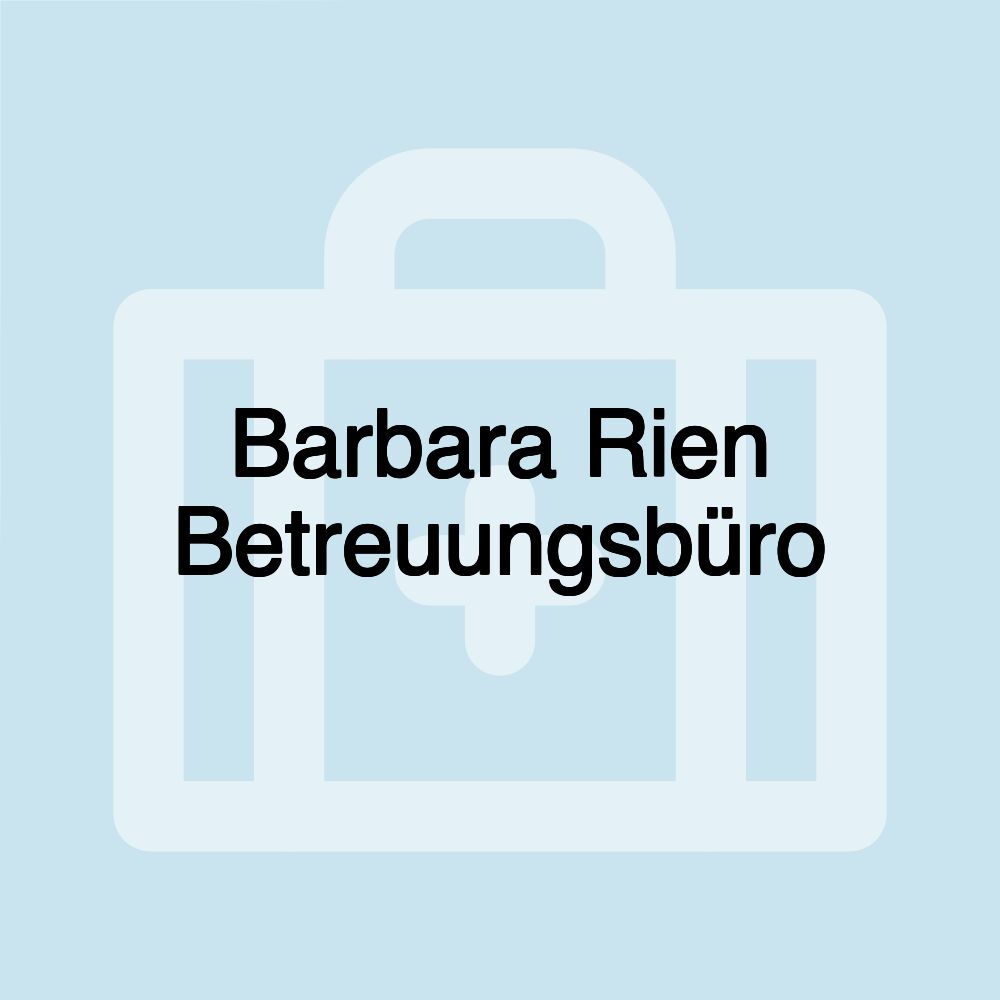 Barbara Rien Betreuungsbüro