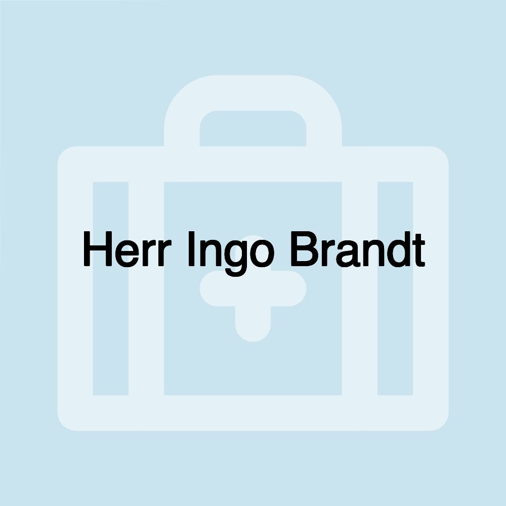 Herr Ingo Brandt