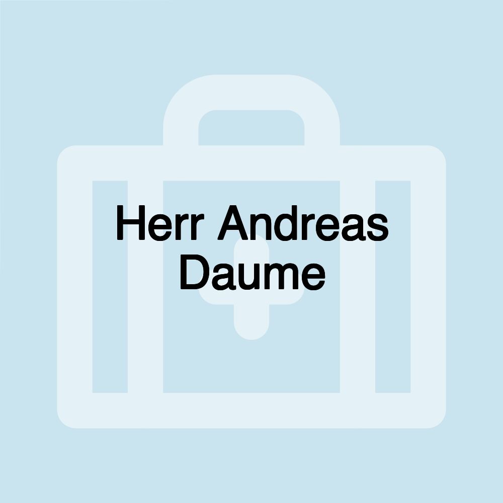 Herr Andreas Daume