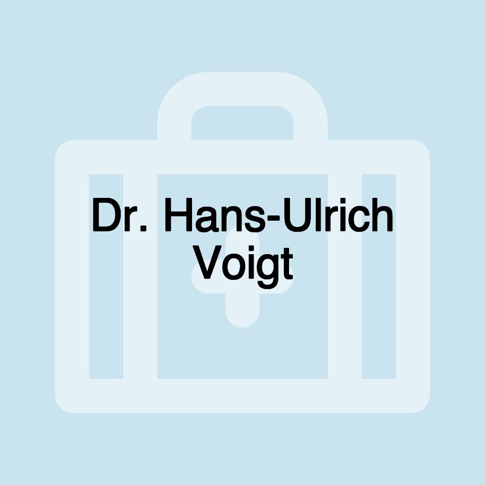 Dr. Hans-Ulrich Voigt