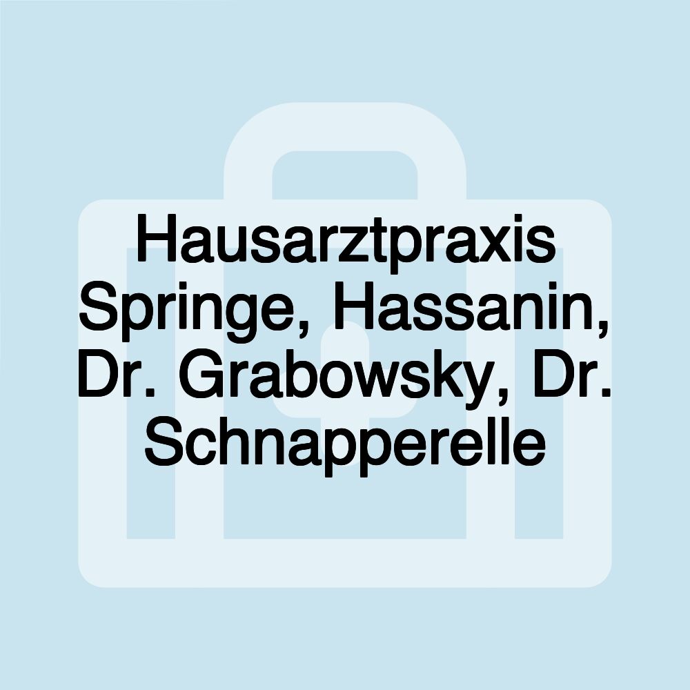 Hausarztpraxis Springe, Hassanin, Dr. Grabowsky, Dr. Schnapperelle