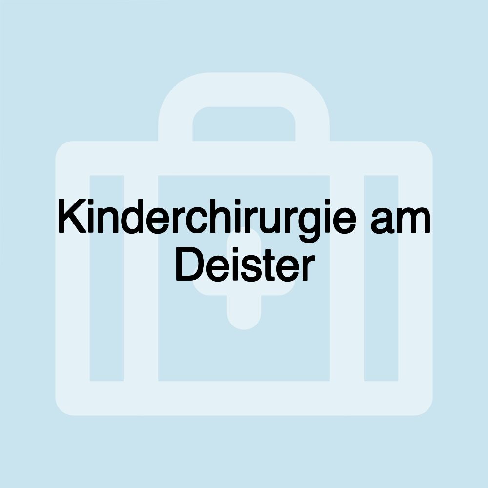 Kinderchirurgie am Deister