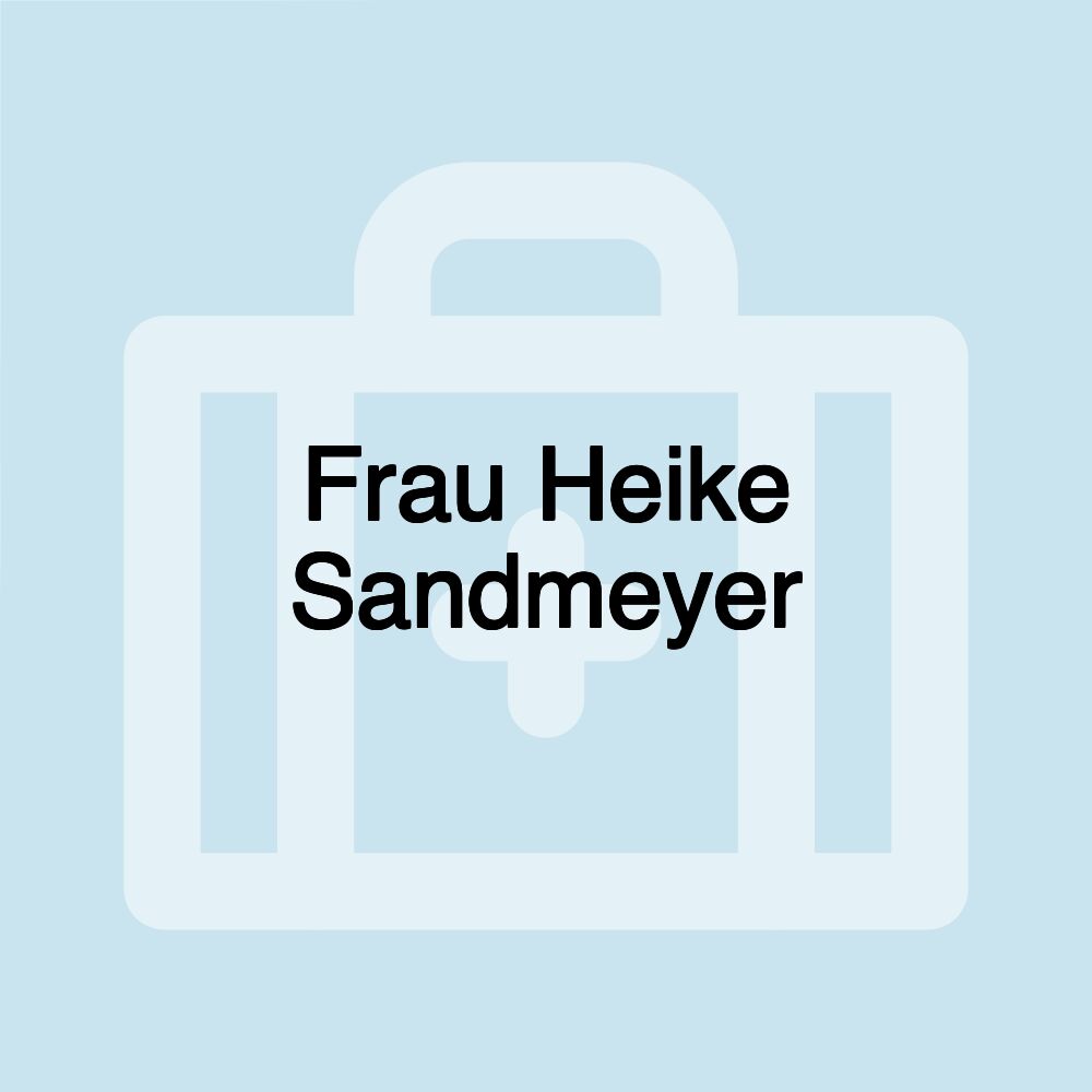 Frau Heike Sandmeyer