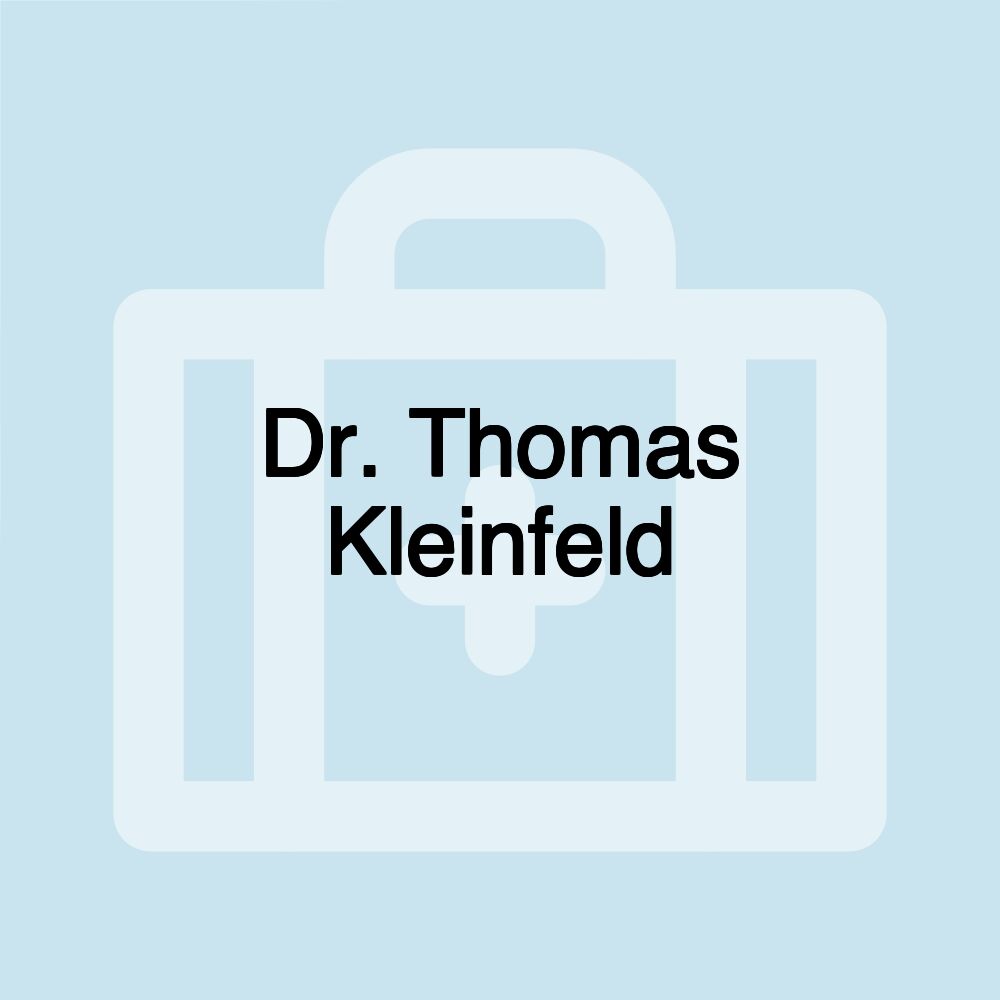 Dr. Thomas Kleinfeld