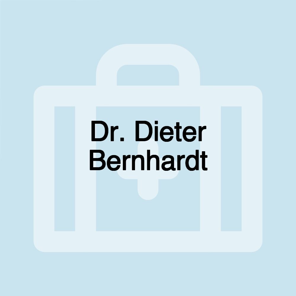 Dr. Dieter Bernhardt