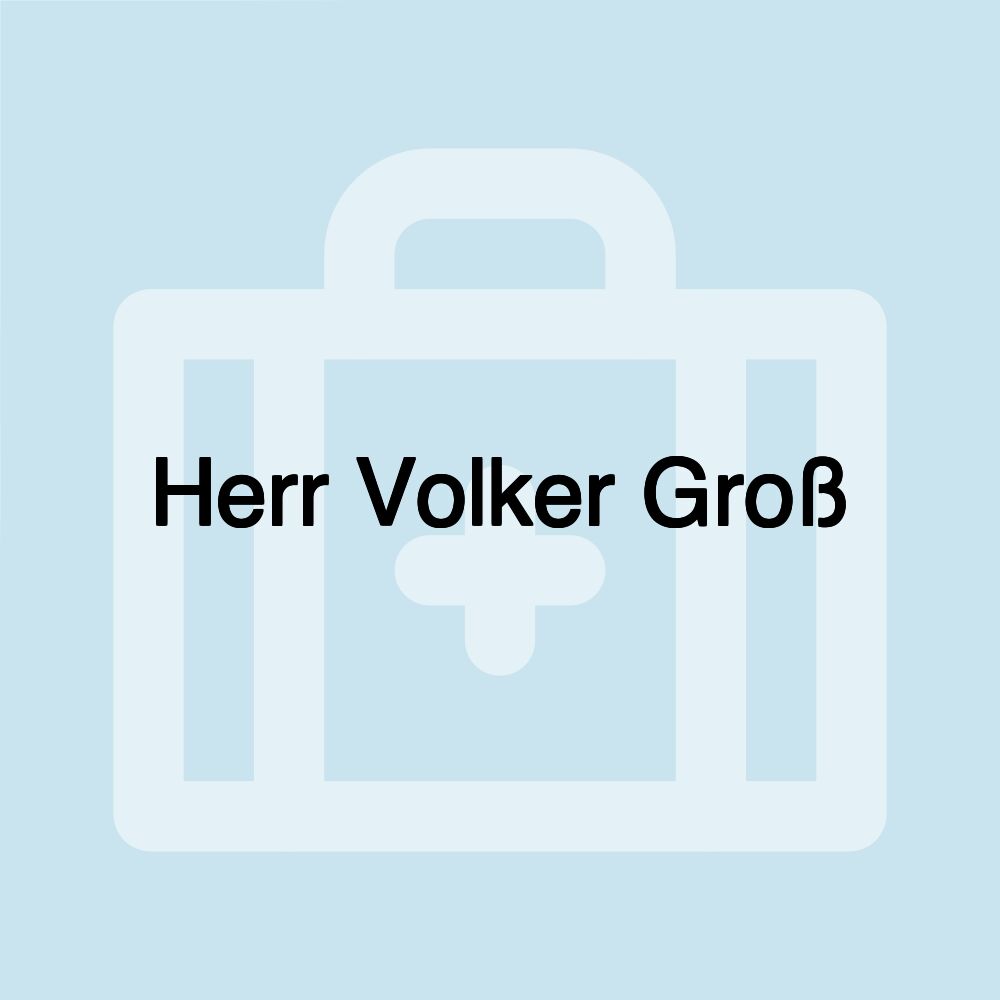 Herr Volker Groß