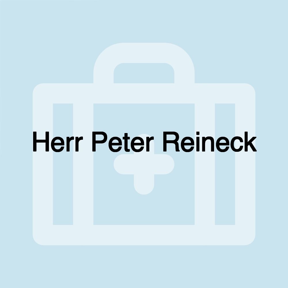 Herr Peter Reineck