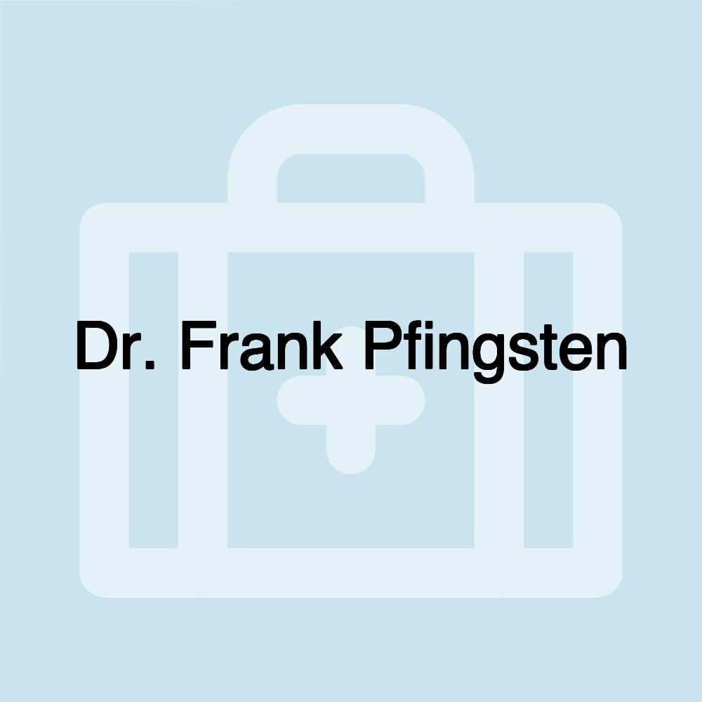 Dr. Frank Pfingsten