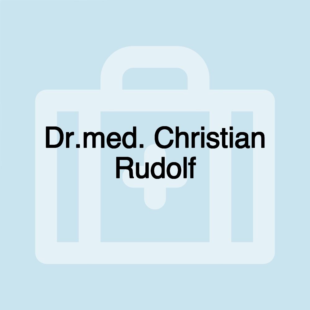 Dr.med. Christian Rudolf