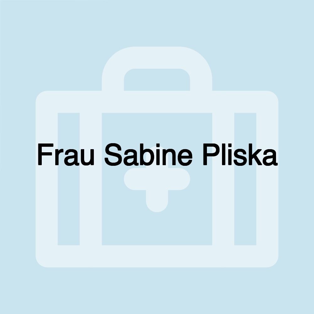 Frau Sabine Pliska